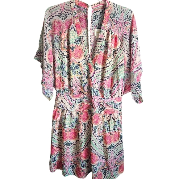 Anthropologie Dresses & Skirts - Anthropologie Maeve Multicolored Siya Kimono Dress Size 14